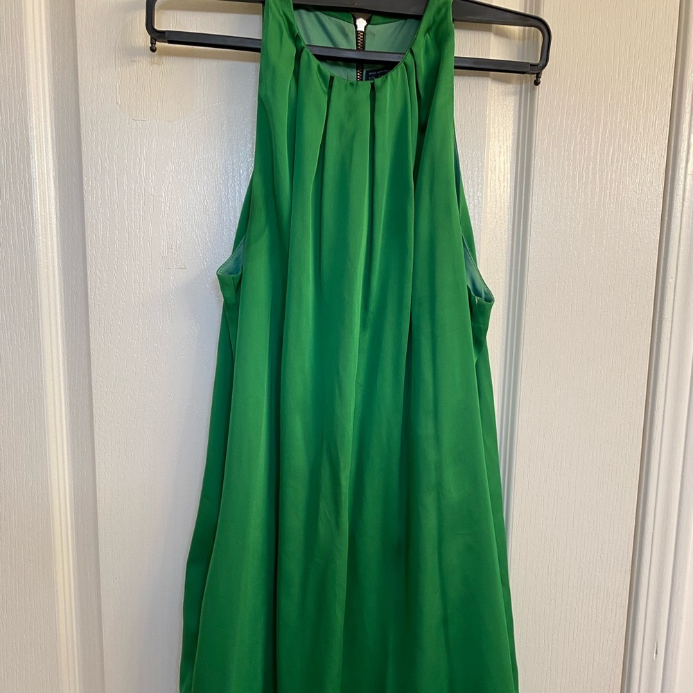 Zara green satin dress - Size XS
